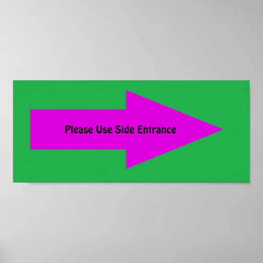 "Gebruik een zijaanzicht".  Poster (Voorkant)