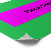 "Gebruik een zijaanzicht".  Poster (Hoek)