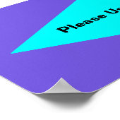 "Gebruik een zijaanzicht". . Poster (Hoek)