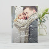 Gebruik eenvoudig bewerkbare kleur Save the Date K Bedankkaart (Staand voorkant)