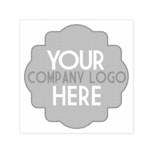 Gebruik Eigen Business Logo Company Custom Zelfinktende Stempel (Design)