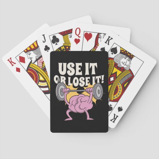 Gebruik en train je brein pokerkaarten (Achterkant)