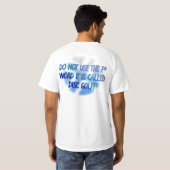 Gebruik F Word niet T-shirt (Achterkant volledig)