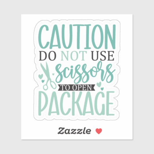 Gebruik geen schaar sticker (Vel)