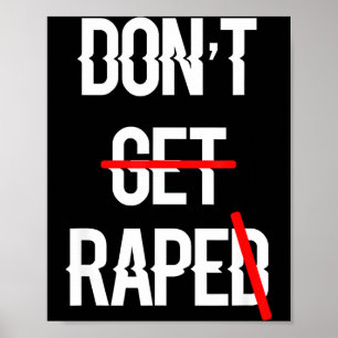 Gebruik geen verkrachting Gelijke Rechten Poster