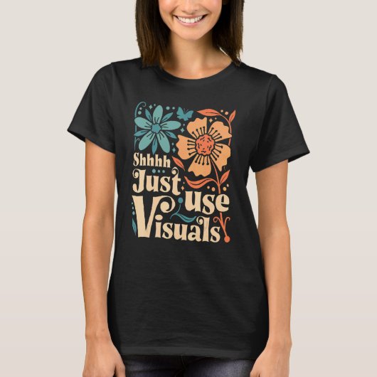 Gebruik gewoon de Visuals SPED leraar speciaal ond T-shirt (Voorkant)