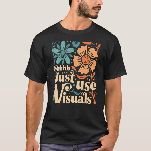 Gebruik gewoon de Visuals SPED leraar speciaal ond T-shirt (Voorkant)