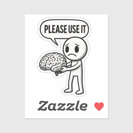 Gebruik het alsjeblieft sticker (Vel)