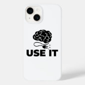 Gebruik het - Brain Design Case-Mate iPhone Case (Achterkant)