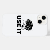 Gebruik het - Brain Design Case-Mate iPhone Case (Achterkant (horizontaal))