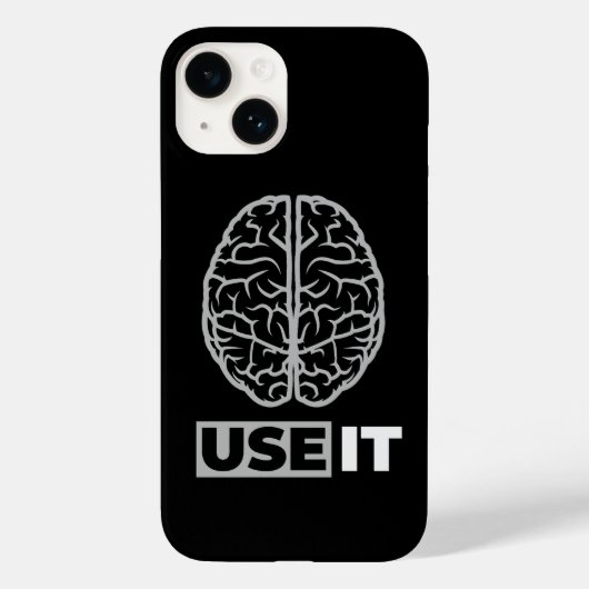 Gebruik het - Brain Design Case-Mate iPhone Case (Achterkant)