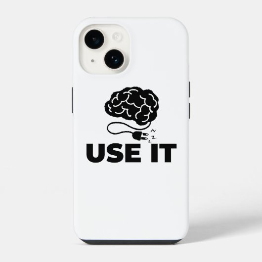 Gebruik het - Brain Design iPhone Hoesje (Achterkant)