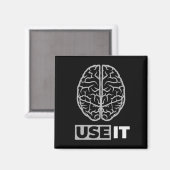 Gebruik het - Brain Design Magneet (Voorkant / Achterkant)