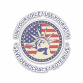 Gebruik het decimaal van je stembiljet voor patrio sticker (Voorkant)