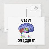Gebruik het of verlies het (Gezegde van de Humor v Briefkaart (Voorkant / Achterkant)