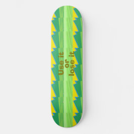 Gebruik het of verlies het kerstcadeau persoonlijk skateboard