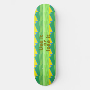 Gebruik het of verlies het kerstcadeau persoonlijk skateboard