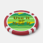 Gebruik het of verlies het Kerstcadeau Poker Chips (Enkel)