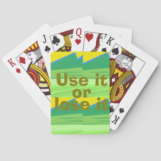 Gebruik het of verlies het Kerstcadeau Pokerkaarten (Achterkant)