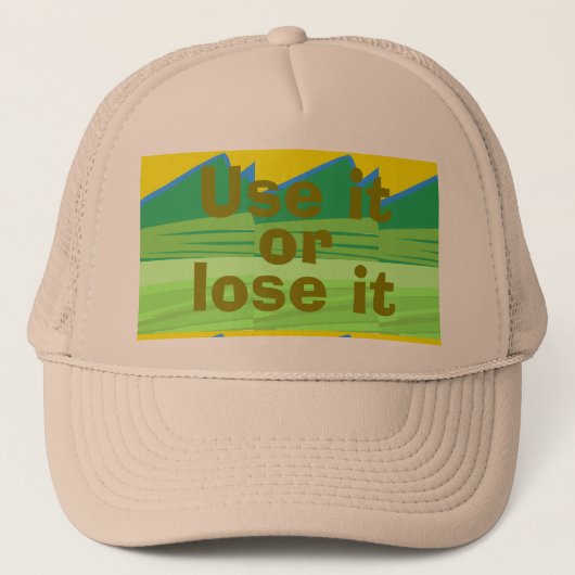 Gebruik het of verlies het Kerstcadeau Trucker Pet (Voorkant)