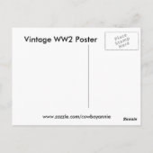 Gebruik het omhoog Draag het uit de Tweede Wereldo Briefkaart (Achterkant)