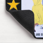 Gebruik het omhoog Draag het uit de Tweede Wereldo Muismat (Hoek)