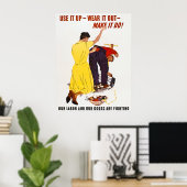 Gebruik het omhoog - Draag het uit - maak het!  WW Poster (Thuiskantoor)