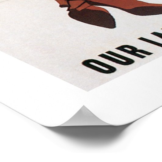 Gebruik het omhoog - Draag het uit - zorg ervoor! Poster (Hoek)