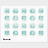 Gebruik het op ronde sticker (Vel)