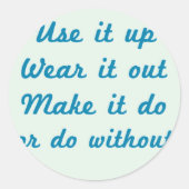 Gebruik het op ronde sticker (Voorkant)