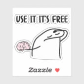 Gebruik het zijn gratis grappig sticker (Vel)