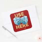 Gebruik hier maskers (donker) vierkante sticker (Envelop)