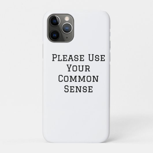 Gebruik Je Algemene Gezond Verstand Case-Mate iPhone Case (Achterkant)