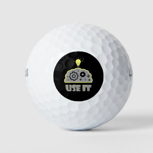 Gebruik je brein golfballen (Voorkant)