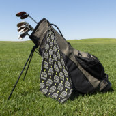 Gebruik je brein golfhanddoek (Groen)