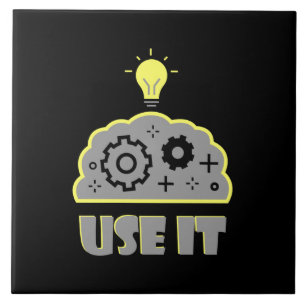 Gebruik je brein tegeltje