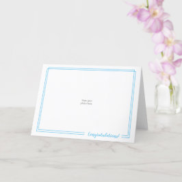 Gebruik Je Eigen Foto: DoubleBlueBorder Gefelicite Kaart