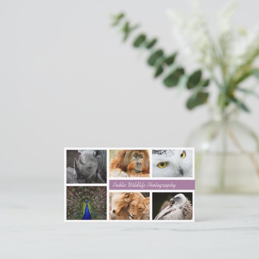 Gebruik je eigen fotografie visitekaartje (Staand voorkant)