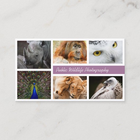 Gebruik je eigen fotografie visitekaartje (Voorkant)