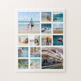 Gebruik je eigen foto's Foto Collage Jigzaag Puzz Legpuzzel