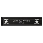 Gebruik Je Eigen Logo Naambordje (Voorkant)