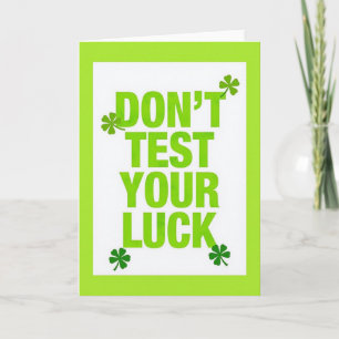 Gebruik je groene kaart niet om je geluk op de pro