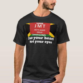 GEBRUIK JE HART NIET JE OGEN Basic Donker T-shirt
