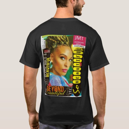 GEBRUIK JE HART NIET JE OGEN Basic Donker T-shirt (Achterkant)