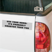 Gebruik je hoorn bumpersticker (Op Truck)