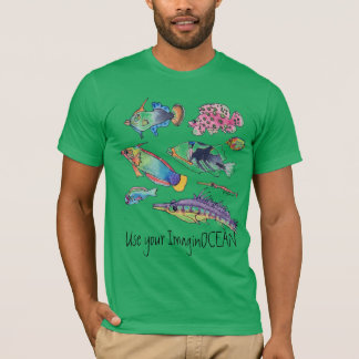 Gebruik je ImaginOCEAN-vis T-shirt