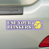 Gebruik je oogkleppen Funny Duck Meme Bumpersticker (Op auto)