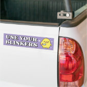 Gebruik je oogkleppen Funny Duck Meme Bumpersticker (Op Truck)