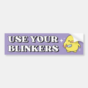 Gebruik je oogkleppen Funny Duck Meme Bumpersticker