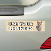 Gebruik je oogkleppen, grappige Schattigee kattenm Bumpersticker (Op auto)